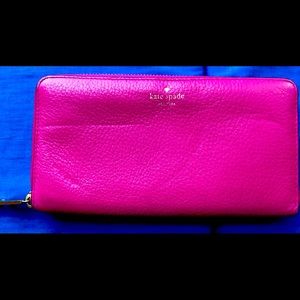 Kate Spade Pink Zip-Around Wallet